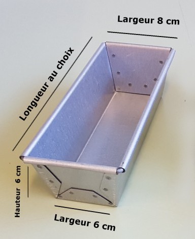 Moule à cake en Alusteel