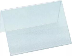 Porte étiquette plexiglas Chevalet 10 pcs