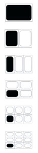 Boite + couvercle 1/4  26.5 x 16.2 cm