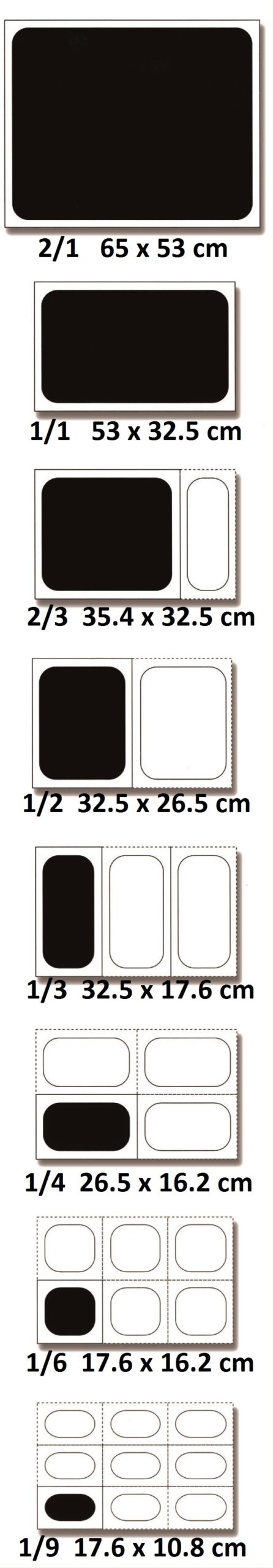 Bac inox 2/3 35.4 x 32.5 cm