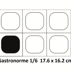 Bac inox 1/6 17.6 x 16.2 cm