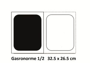 Couvercle bac gasto inox avec poignées